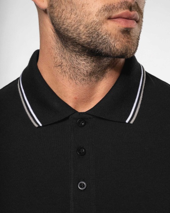 Polos personnalisable KARIBAN Polo maille piquée manches longues homme