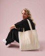 Tassen & Zakken NUTSHELL Organic canvas ‘flat base’ landscape shopper voor bedrukking &amp; borduring