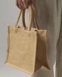 Tassen & Zakken WESTFORDMILL NATURAL STARCHED JUTE MINI GIFT BAG voor bedrukking &amp; borduring