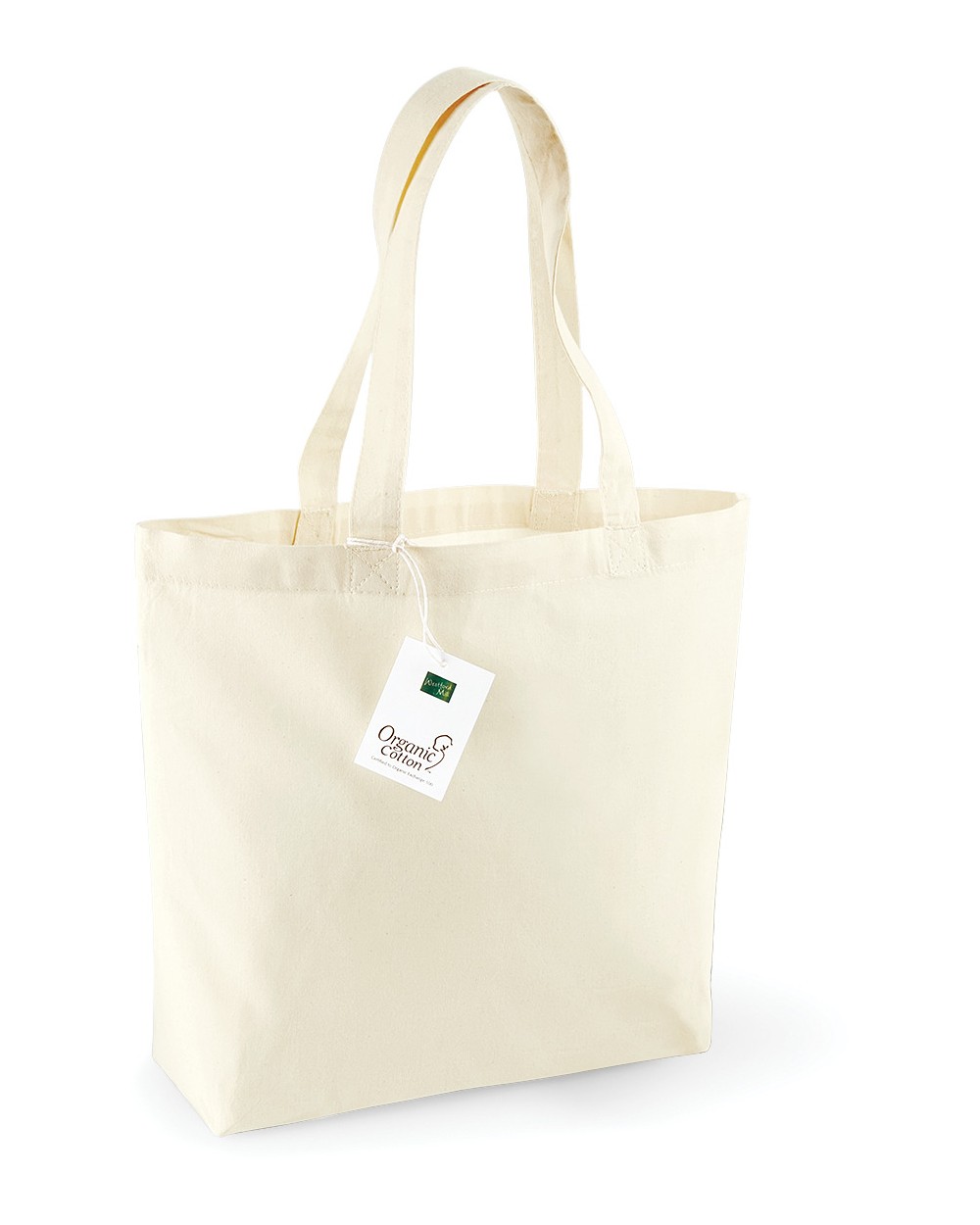 Tote bags WESTFORDMILL Organic Cotton Shopper voor bedrukking &amp; borduring