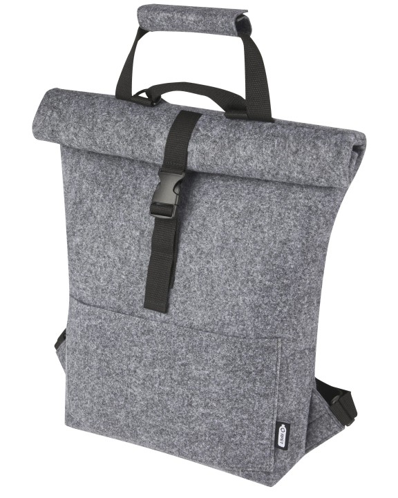 L-MERCH Felt Roll-Top Bike Backpack Taschen personalisierbar