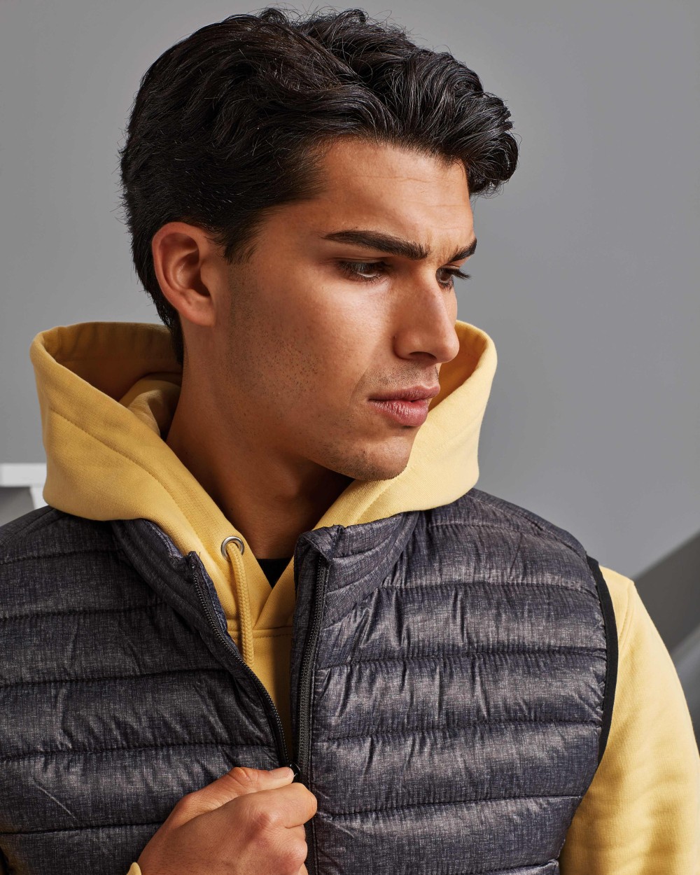 2786 Melange padded gilet Jacken personalisierbar