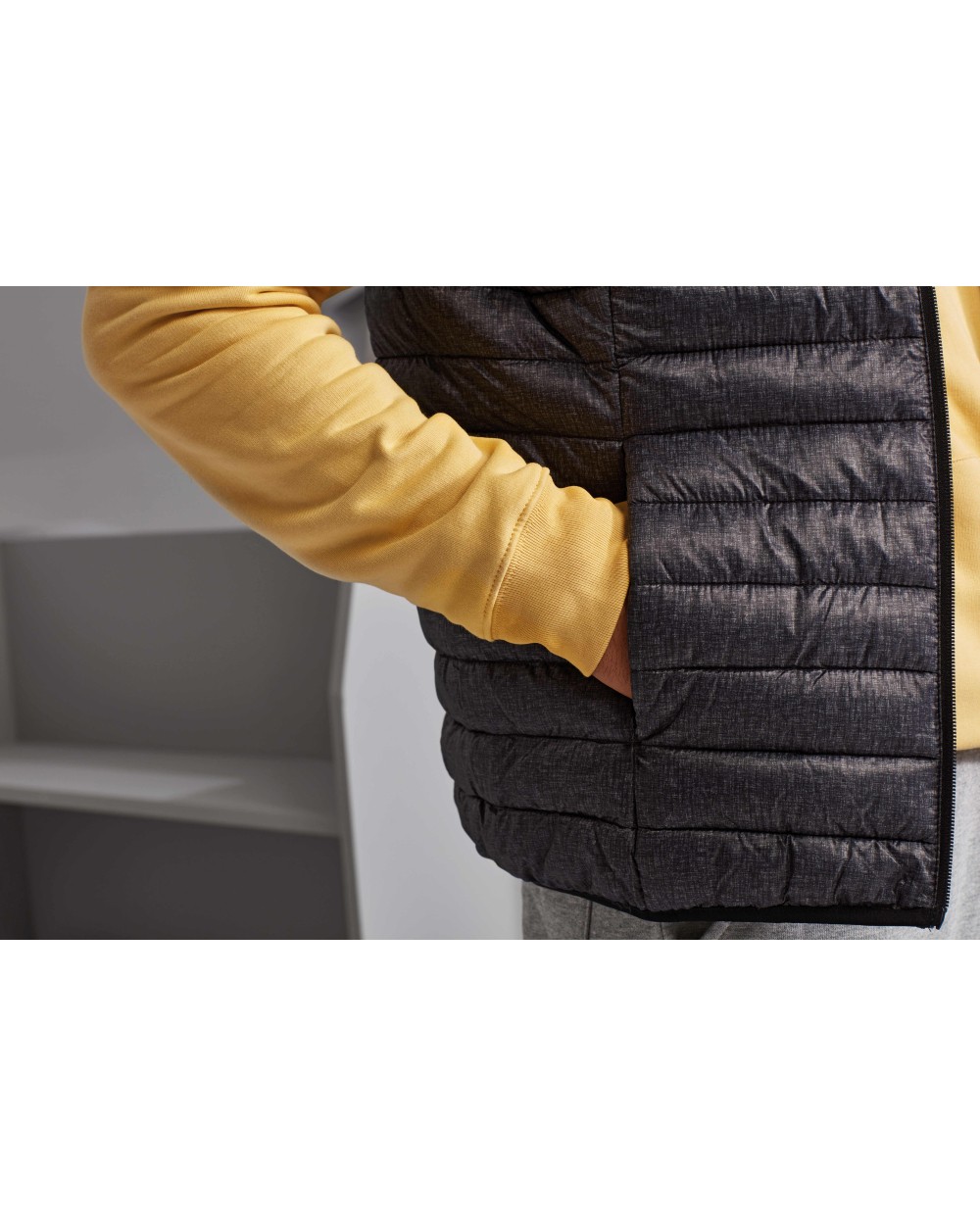 2786 Melange padded gilet Jacken personalisierbar