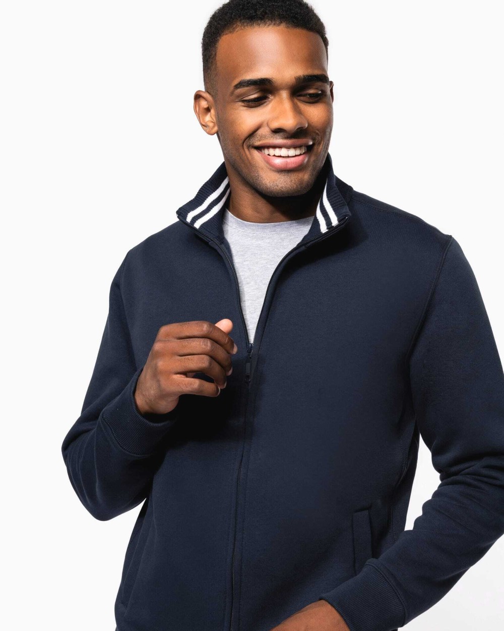 Sweat-shirts personnalisable KARIBAN Veste molleton zippée homme