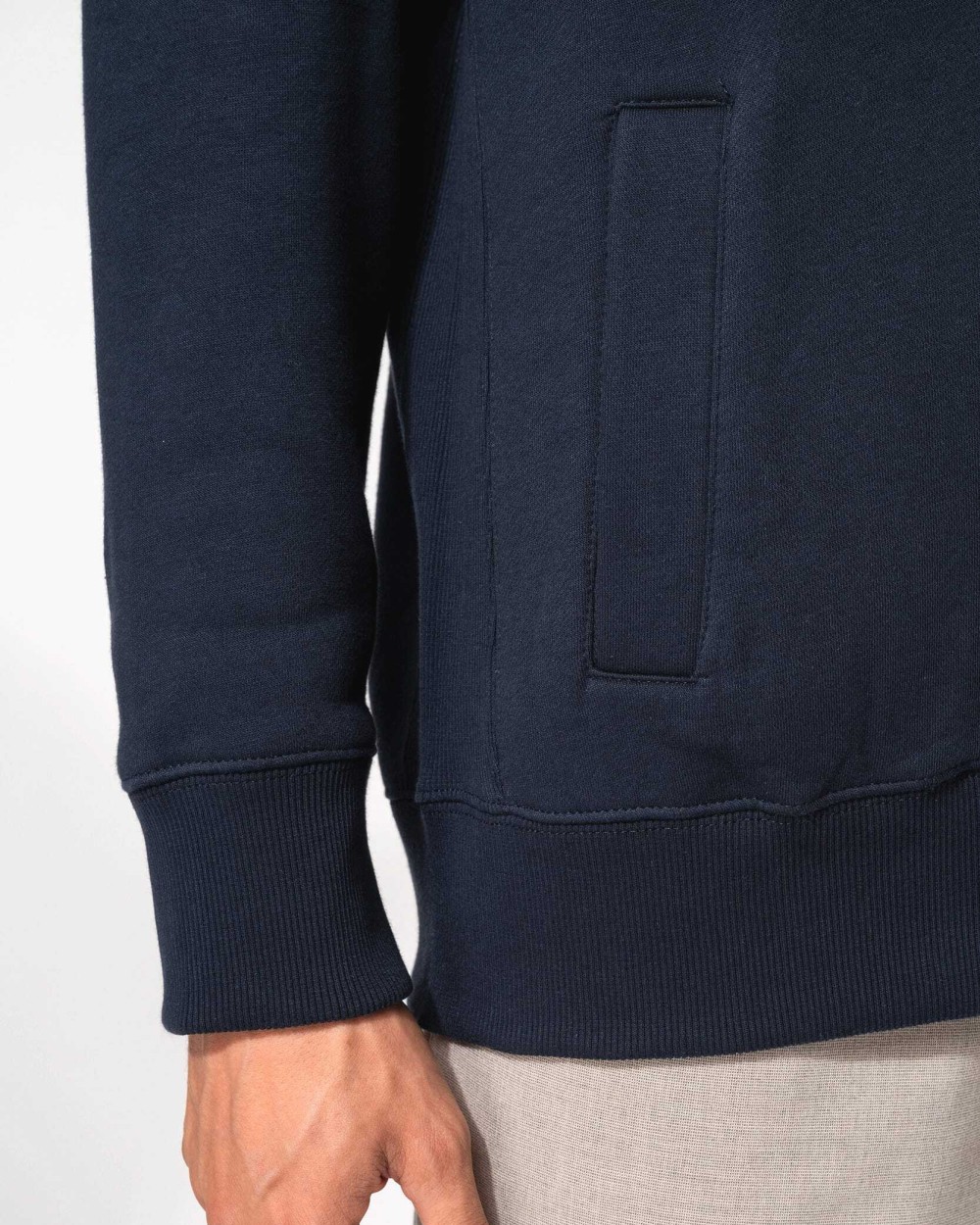 Sweaters & hoodies KARIBAN Herensweater met rits voor bedrukking &amp; borduring