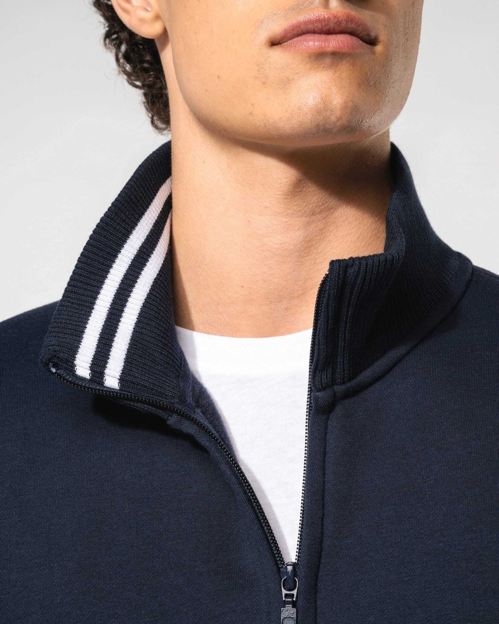 Sweaters & hoodies KARIBAN Herensweater met rits voor bedrukking &amp; borduring
