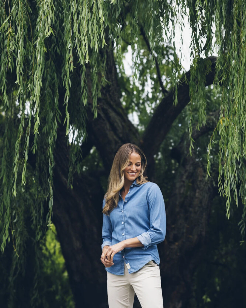 Chemises personnalisable CUTTER & BUCK Ellensburg Denim shirt ladies