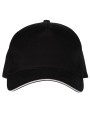 Petjes BLACK & MATCH 5 PANEL CAP voor bedrukking &amp; borduring