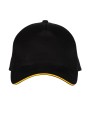 Petjes BLACK & MATCH 5 PANEL CAP voor bedrukking &amp; borduring
