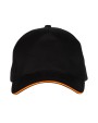 Petjes BLACK & MATCH 5 PANEL CAP voor bedrukking &amp; borduring