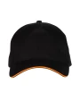 Petjes BLACK & MATCH 5 PANEL CAP voor bedrukking &amp; borduring