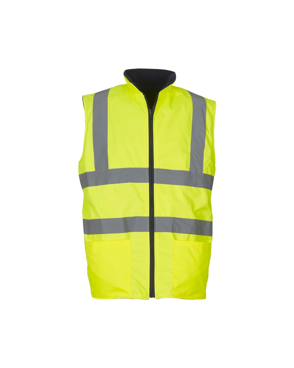 Jassen YOKO Omkeerbare fleece veiligheidsbodywarmer voor bedrukking &amp; borduring