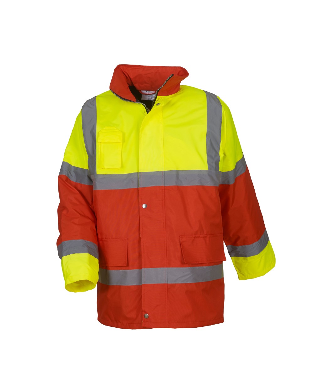 YOKO Kontrastfarbene Warn-Jacke Jacken personalisierbar