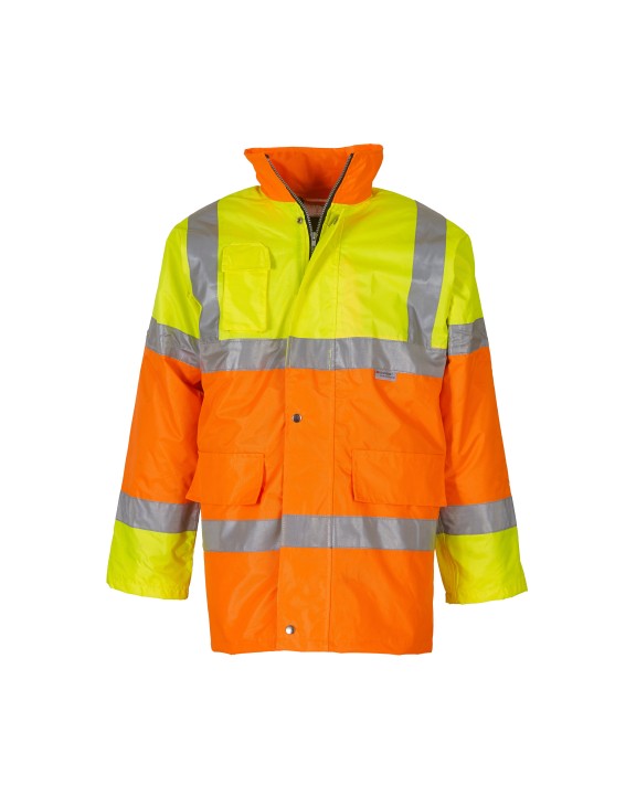 YOKO Kontrastfarbene Warn-Jacke Jacken personalisierbar