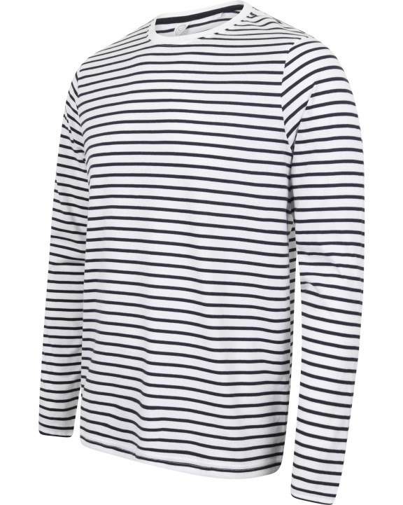 T-Shirts personnalisable SKINNIFIT T-shirt rayé manches longues