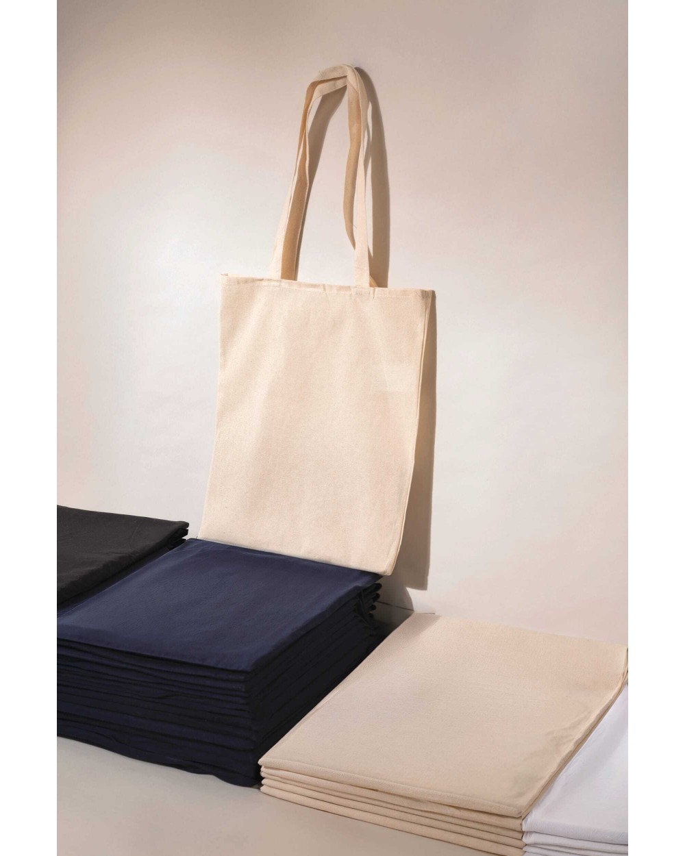 Tassen & Zakken KIMOOD Shopper met lange hengsels voor bedrukking &amp; borduring
