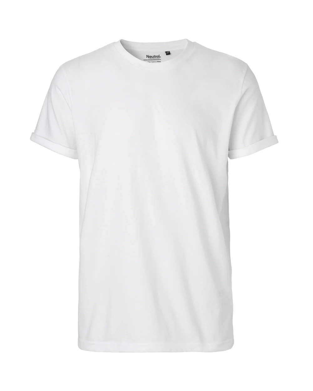 T-shirts NEUTRAL Men`s Roll Up Sleeve T-Shirt voor bedrukking &amp; borduring