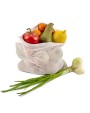 Tassen & Zakken 4DO Herbruikbaar groente & fruit zakje OEKO-TEX® katoen ecru 30x40cm voor bedrukking &amp; borduring