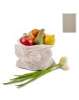 4DO Wiederverwendbare Lebensmitteltasche OEKO-TEX® Baumwolle 30x40cm Taschen personalisierbar