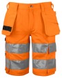 Bermuda's & Shorts PROJOB 6535 SIGNALISATIESHORT MET SPIJKERZAKKEN EN ISO 20471 KLASSE 2 voor bedrukking &amp; borduring