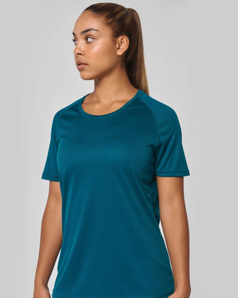 PROACT Damen-Sportshirt aus Recyclingmaterial mit Rundhalsausschnitt T-Shirts personalisierbar