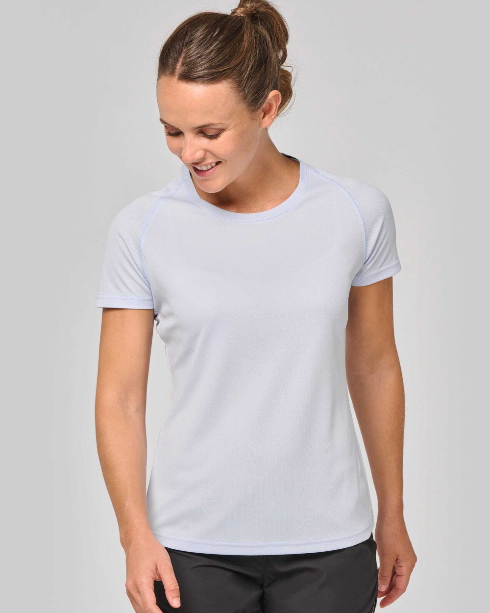 T-shirts PROACT Gerecycled damessport-T-shirt met ronde hals voor bedrukking &amp; borduring