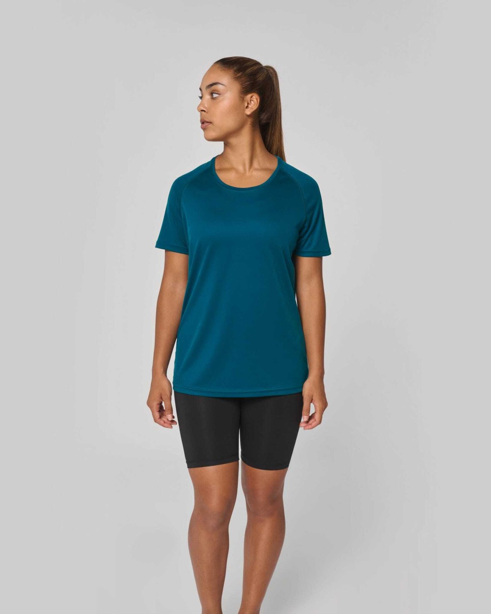 T-shirts PROACT Gerecycled damessport-T-shirt met ronde hals voor bedrukking &amp; borduring