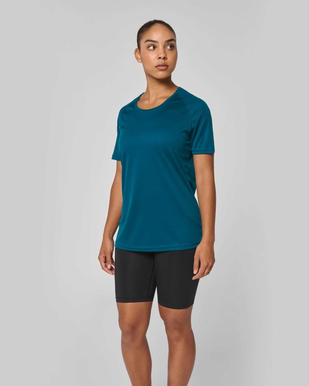 T-shirts PROACT Gerecycled damessport-T-shirt met ronde hals voor bedrukking &amp; borduring