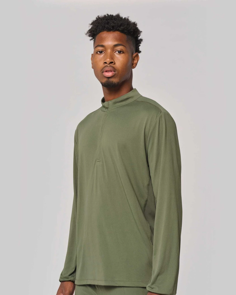 T-Shirts personnalisable PROACT T-shirt outdoor col 1/4 zip manches longues unisexe