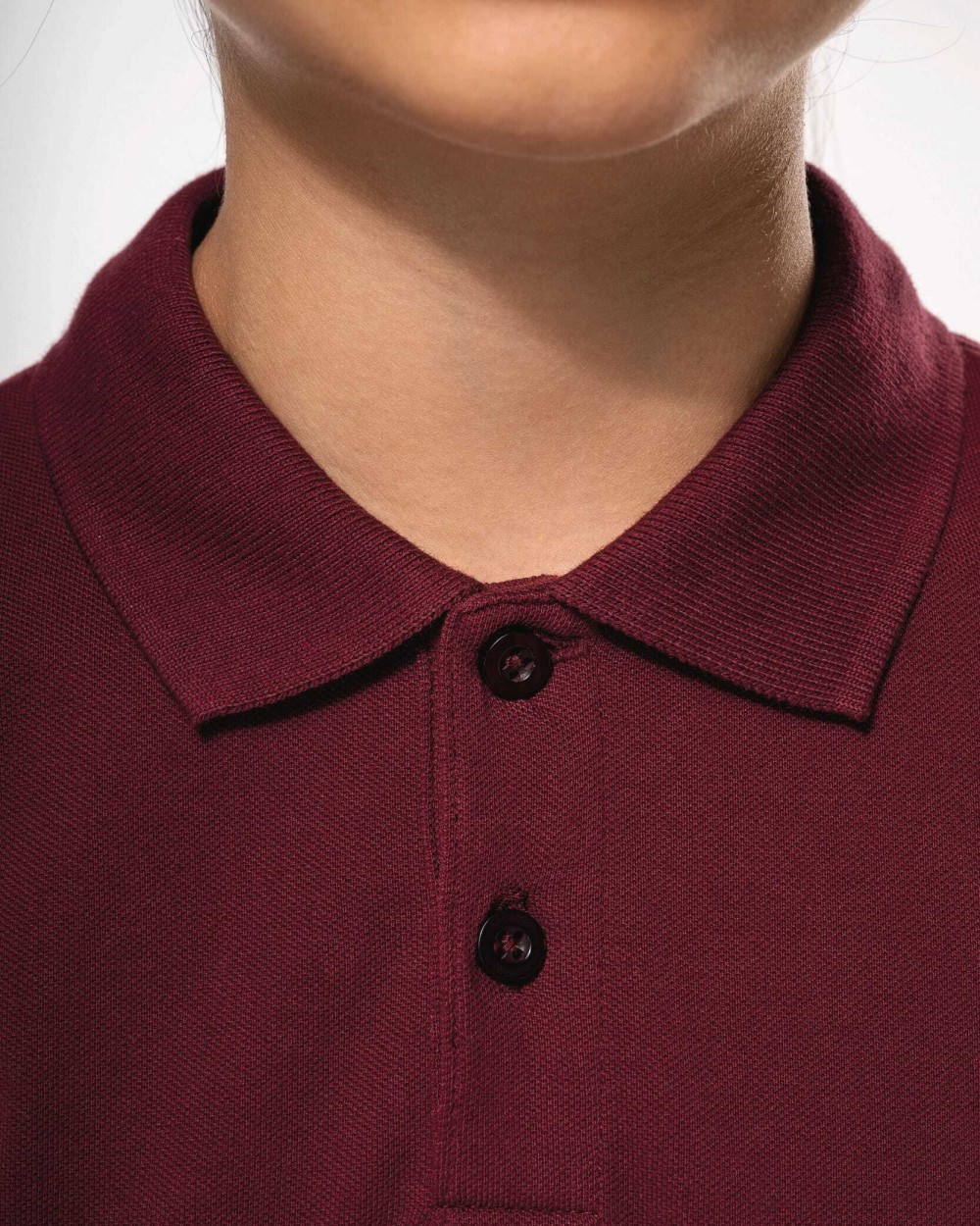 KARIBAN Polohemd mit langen Ärmeln für Kinder. Poloshirts personalisierbar