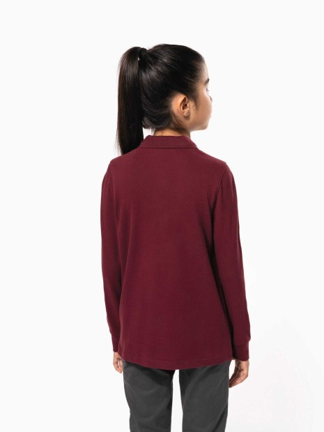 Polos à personnaliser KARIBAN Polo manches longues enfant 