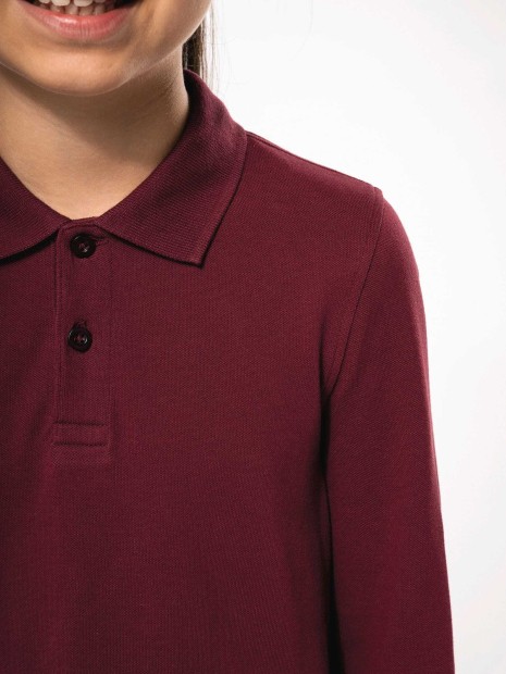 Polos à personnaliser KARIBAN Polo manches longues enfant 