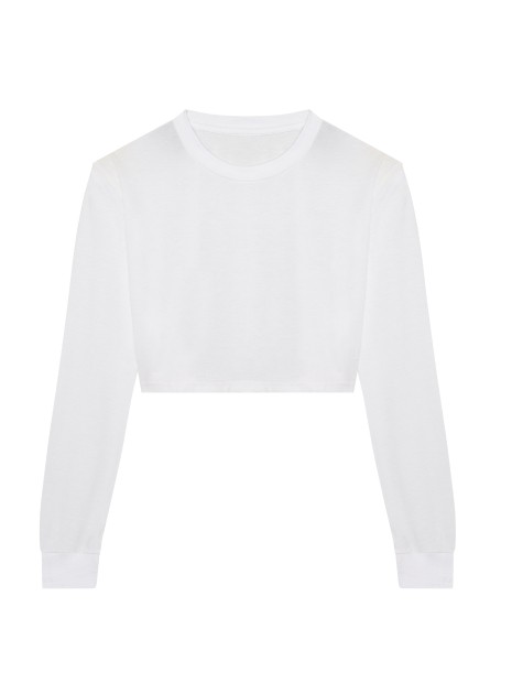 AWDIS Women's long sleeve cropped T  personnalisable