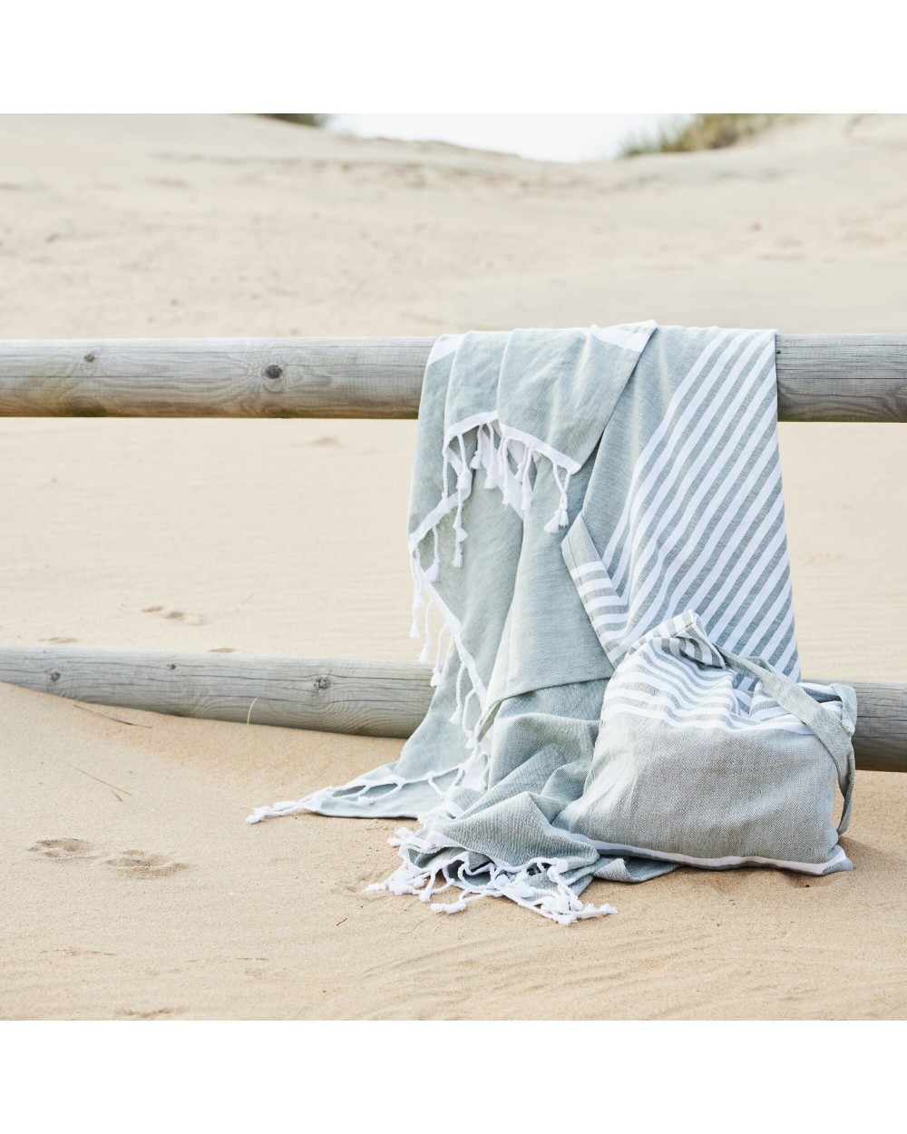 Tote bags SAGAFORM Sagaform Ella Hamam Katoenen Tas 41x38 cm voor bedrukking &amp; borduring