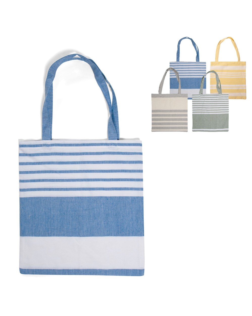 Tote bags SAGAFORM Sagaform Ella Hamam Katoenen Tas 41x38 cm voor bedrukking &amp; borduring