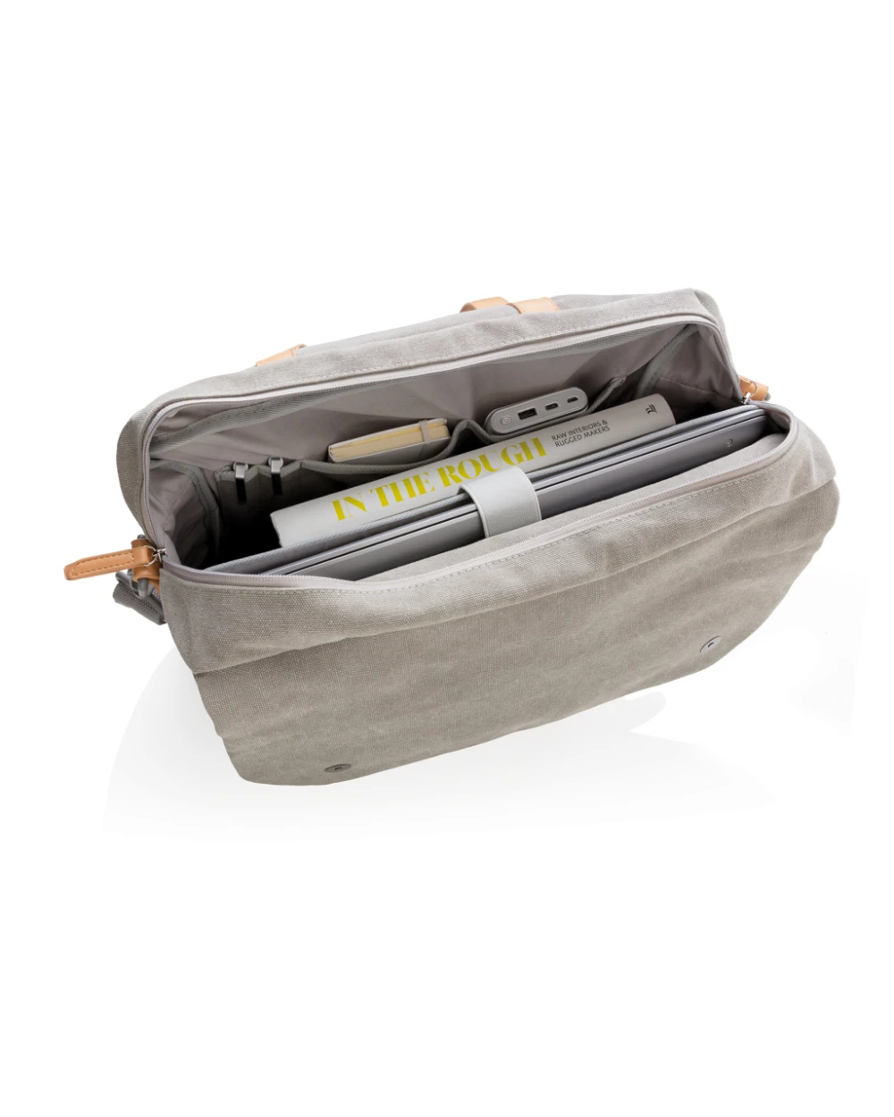 Tassen & Zakken 4DO Canvas laptop tas PVC vrij voor bedrukking &amp; borduring