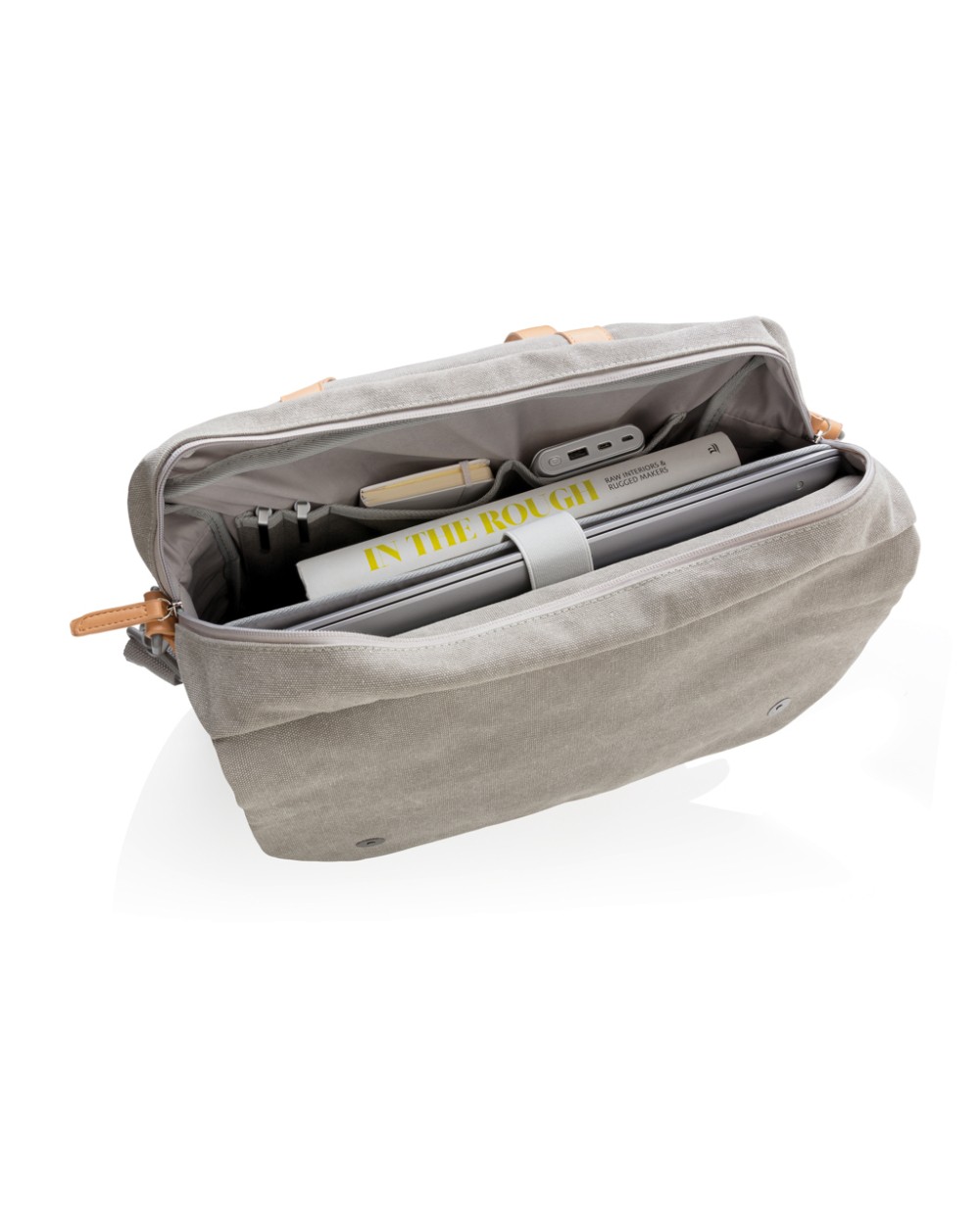 Tassen & Zakken 4DO Canvas laptop tas PVC vrij voor bedrukking &amp; borduring