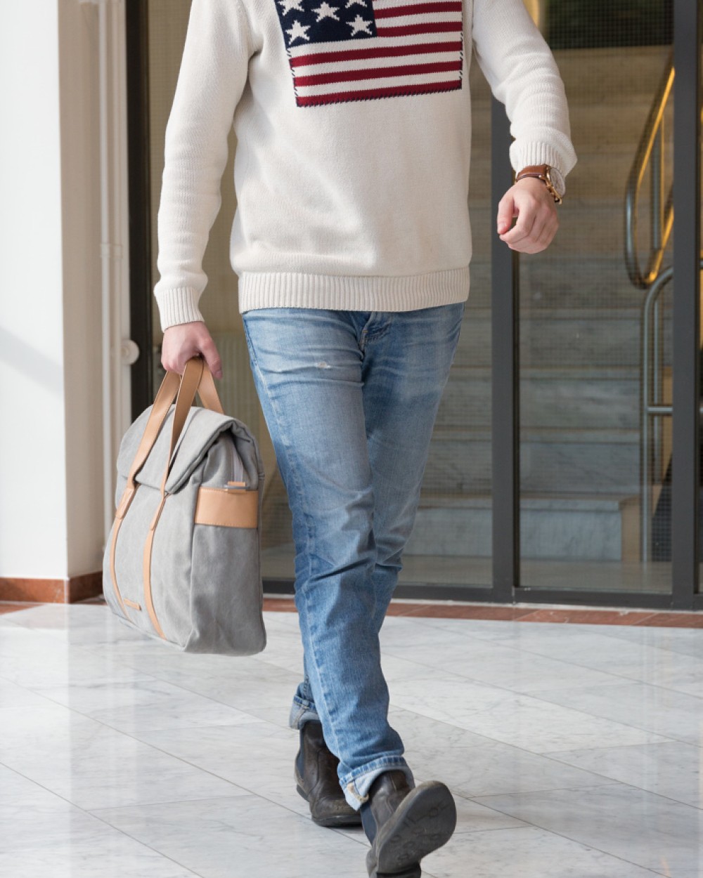 Sacs & Bagagerie personnalisable 4DO Sacoche en toile pour ordinateur 15"