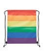 Tassen & Zakken 4DO Regenboog RPET trekkoordrugzak voor bedrukking &amp; borduring