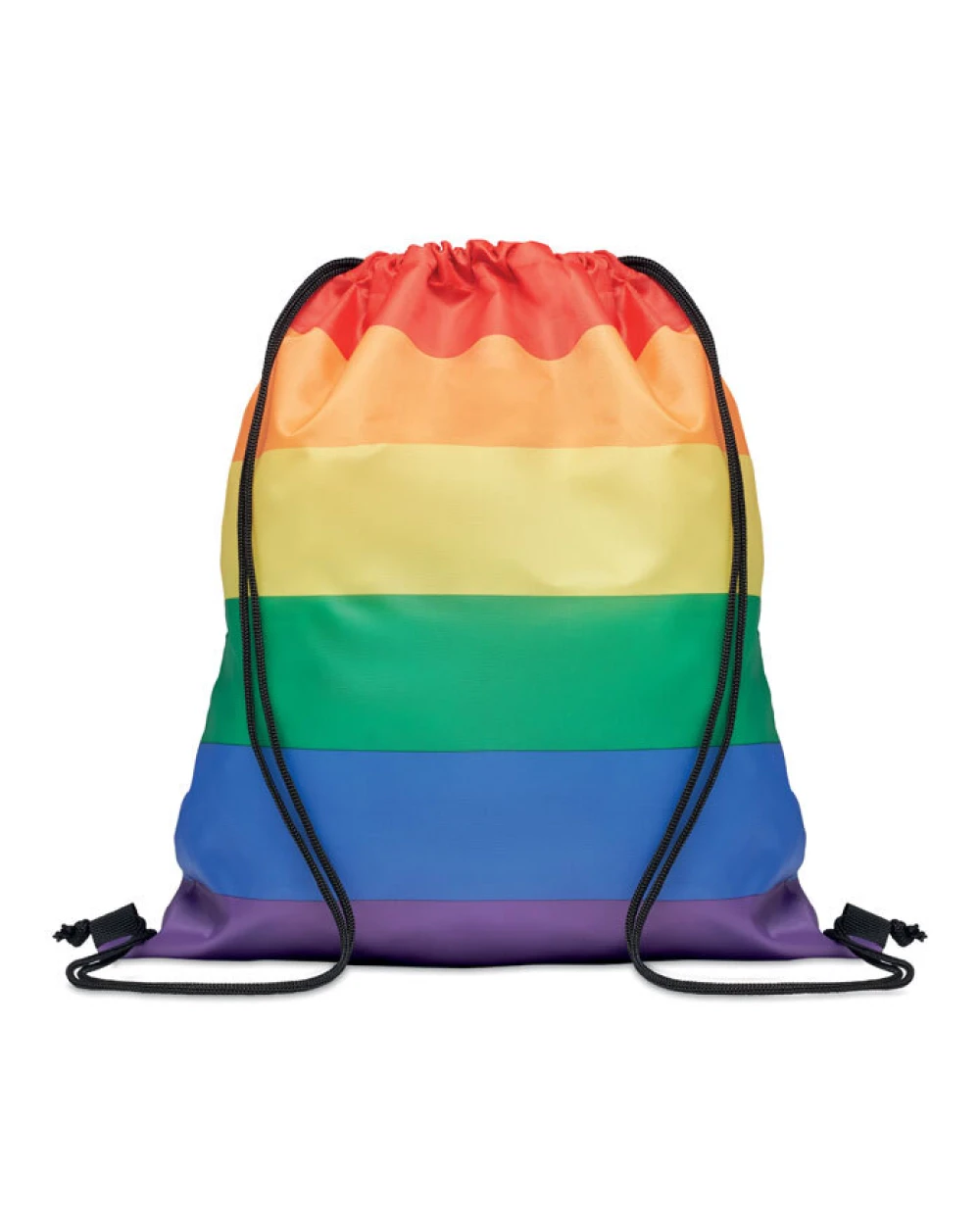 Tassen & Zakken 4DO Regenboog RPET trekkoordrugzak voor bedrukking &amp; borduring