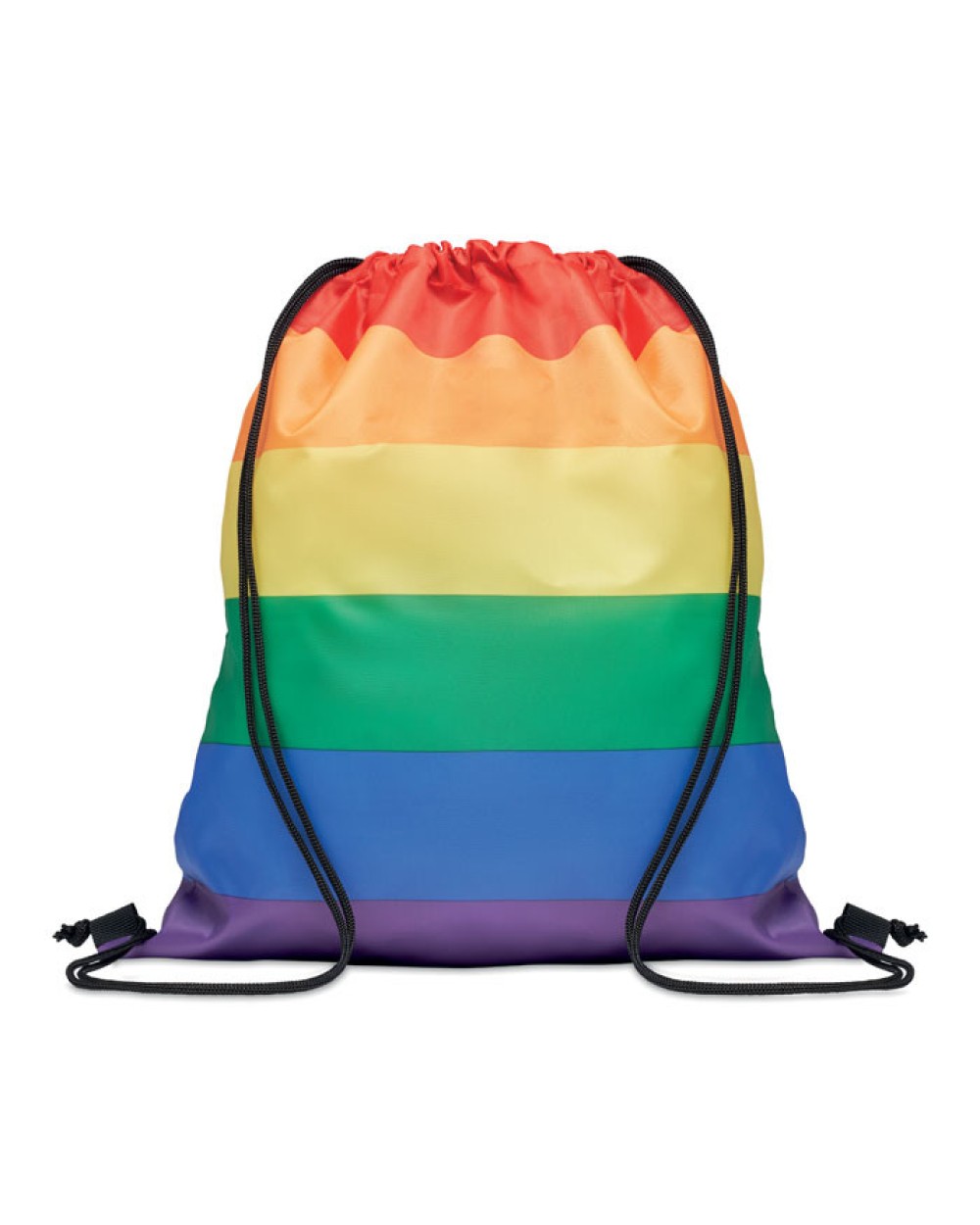 Tassen & Zakken 4DO Regenboog RPET trekkoordrugzak voor bedrukking &amp; borduring
