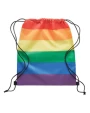 Tassen & Zakken 4DO Regenboog RPET trekkoordrugzak voor bedrukking &amp; borduring