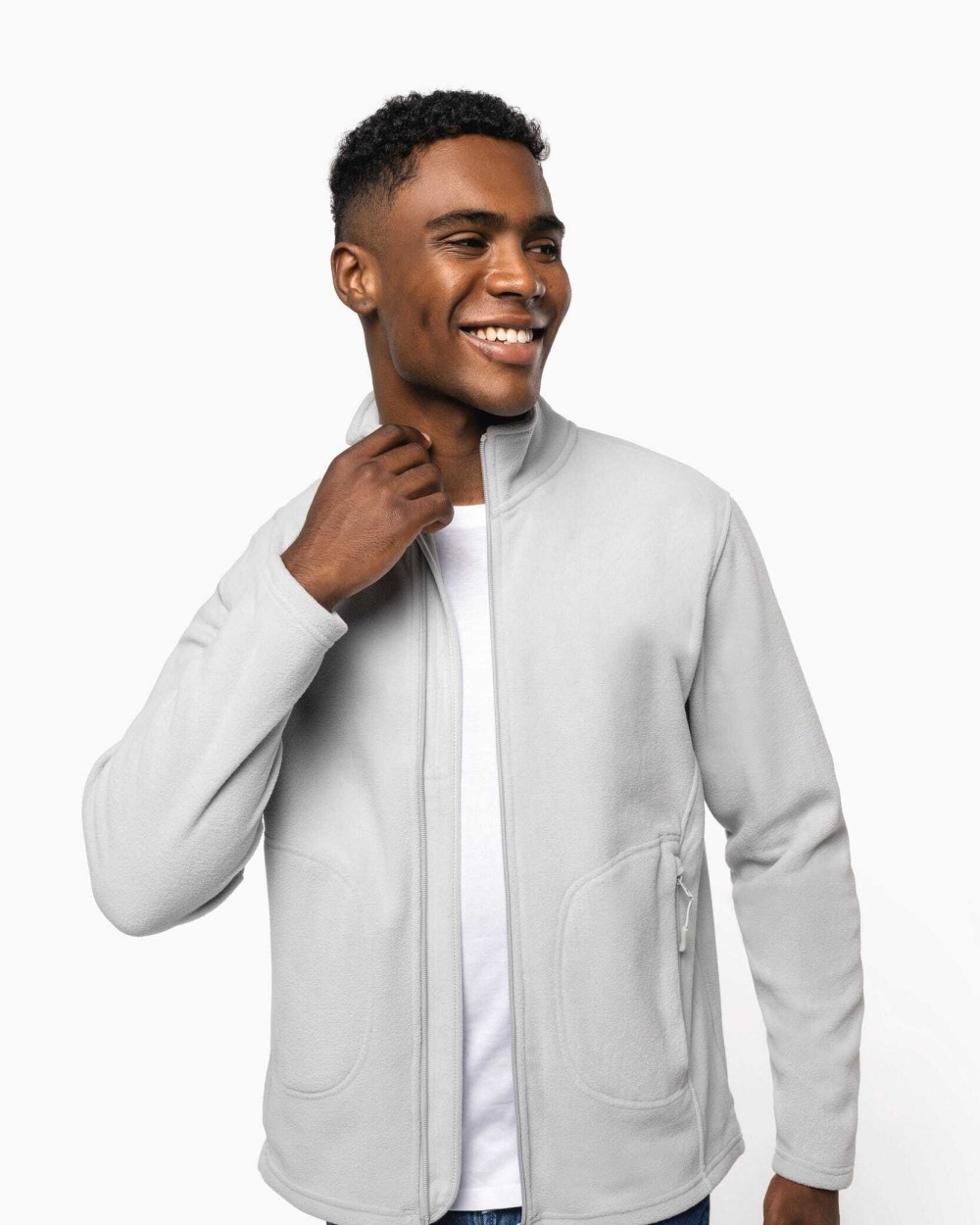 Laines polaires personnalisable KARIBAN Veste micropolaire écoresponsable unisexe