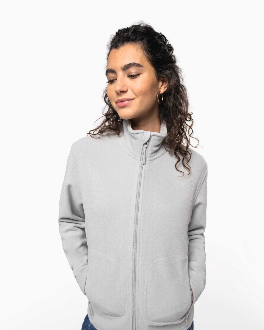 Laines polaires personnalisable KARIBAN Veste micropolaire écoresponsable unisexe