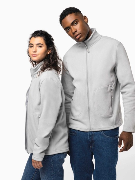 Laines polaires à personnaliser KARIBAN Veste micropolaire écoresponsable unisexe 