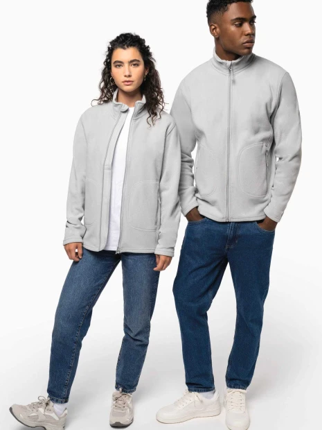 Laines polaires à personnaliser KARIBAN Veste micropolaire écoresponsable unisexe 