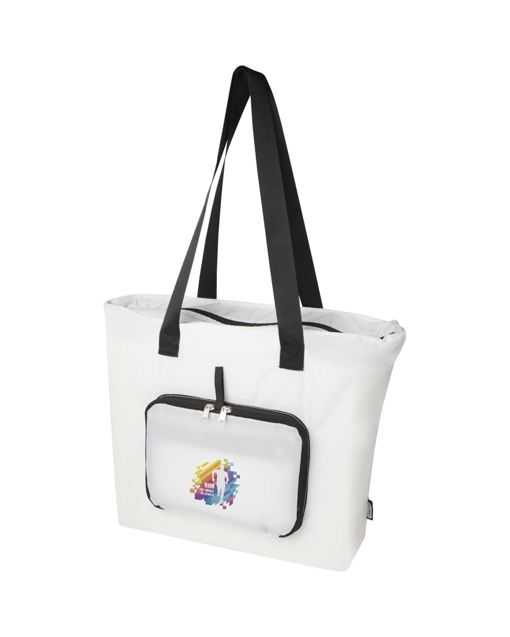 Tote bags 4DO EcoFold RPET opvouwbare draagtas 16 l voor bedrukking &amp; borduring