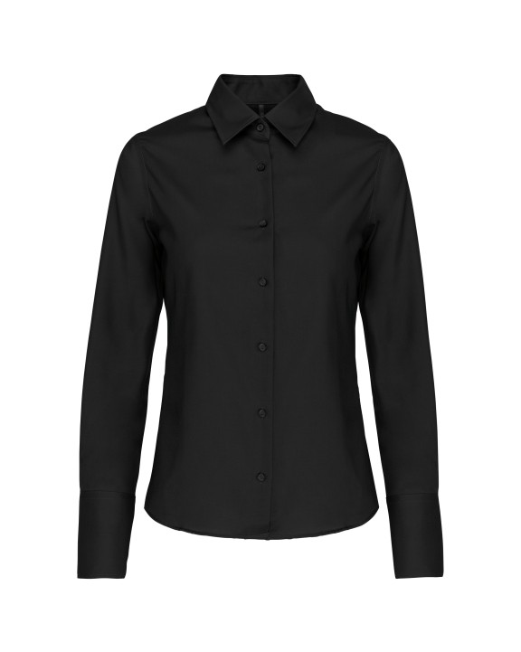 Hemden KARIBAN Dames non-iron blouse lange mouwen voor bedrukking &amp; borduring