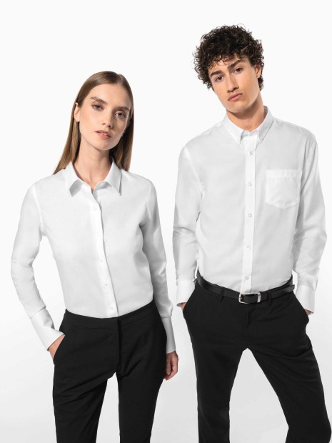 Chemises à personnaliser KARIBAN Chemise manches longues sans repassage femme 