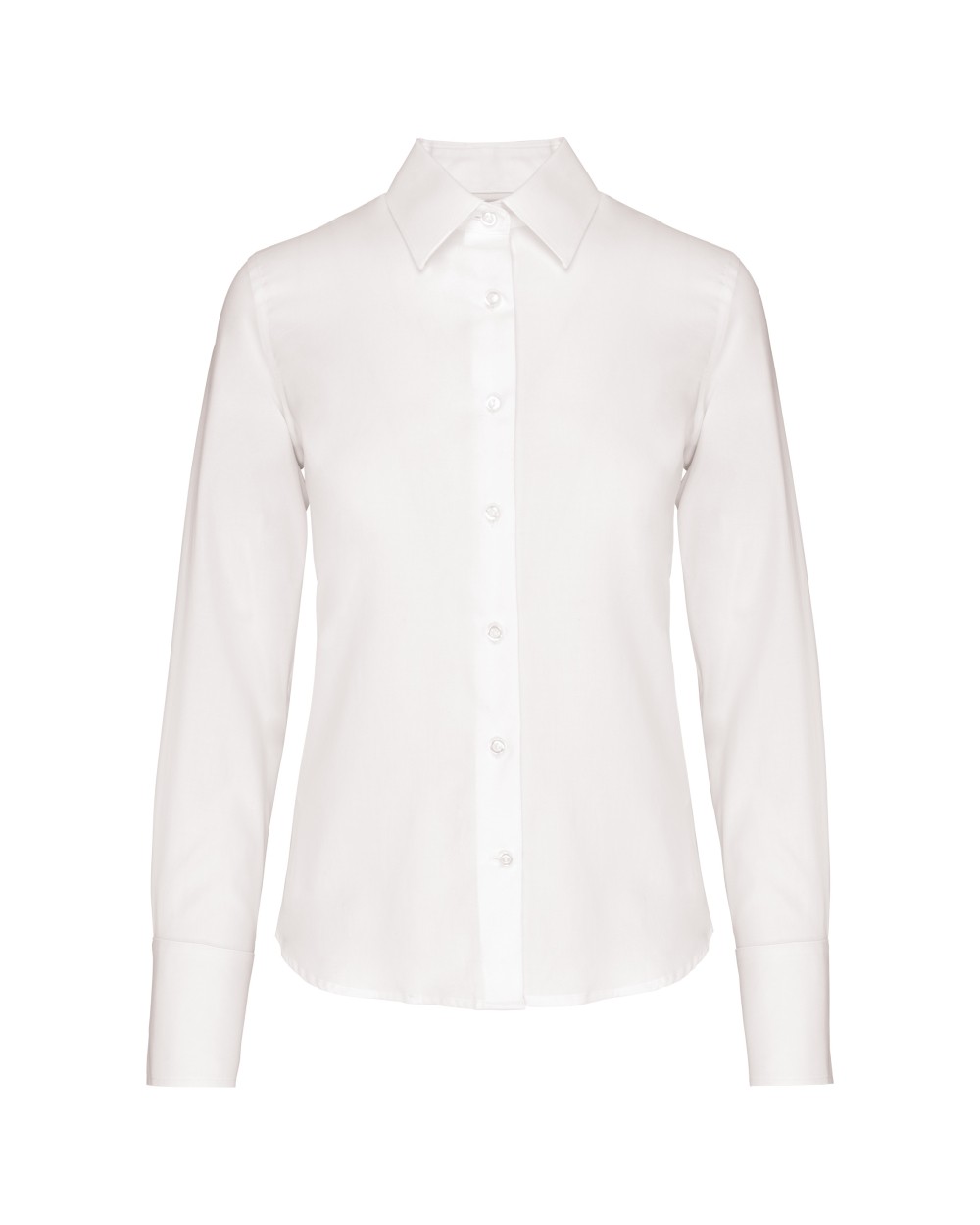 Hemden KARIBAN Dames non-iron blouse lange mouwen voor bedrukking &amp; borduring